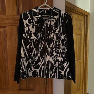 Peter Nygard Black and White Blazer